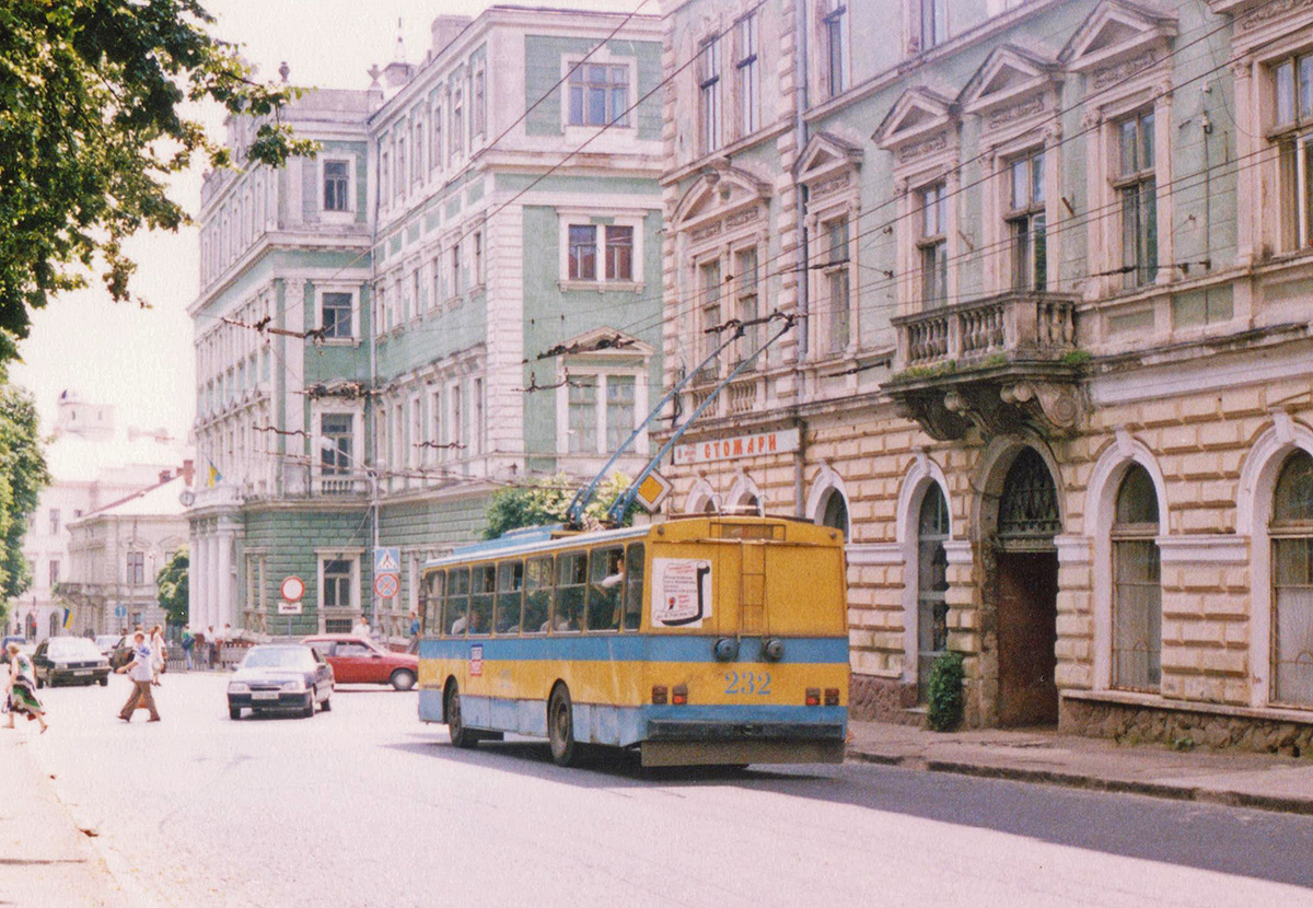 Черновцы, Škoda 14Tr02 № 232; Черновцы — Исторические фотографии (1992-2000 годов)