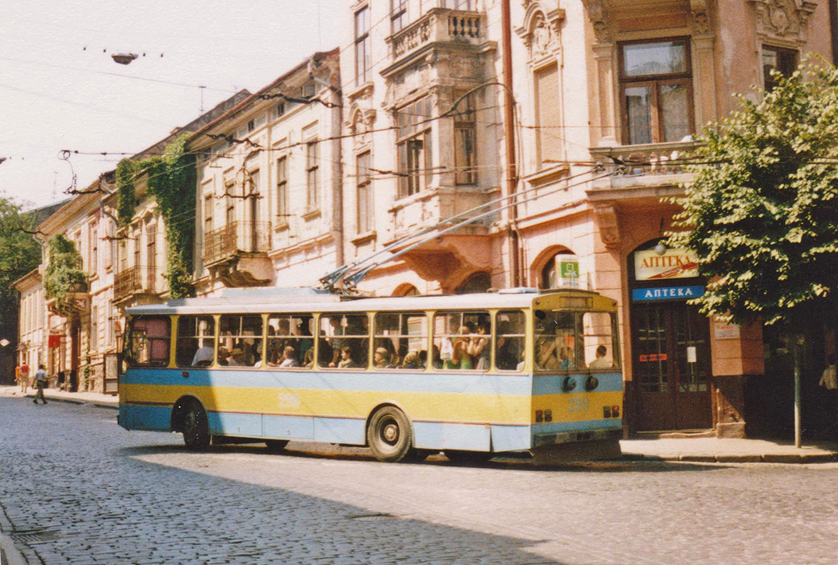 Чернивци, Škoda 14Tr89/6 № 299; Чернивци — Исторические фотографии (1992-2000 годов)