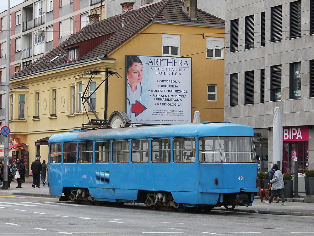 Zagreba, Tatra T4YU № 491