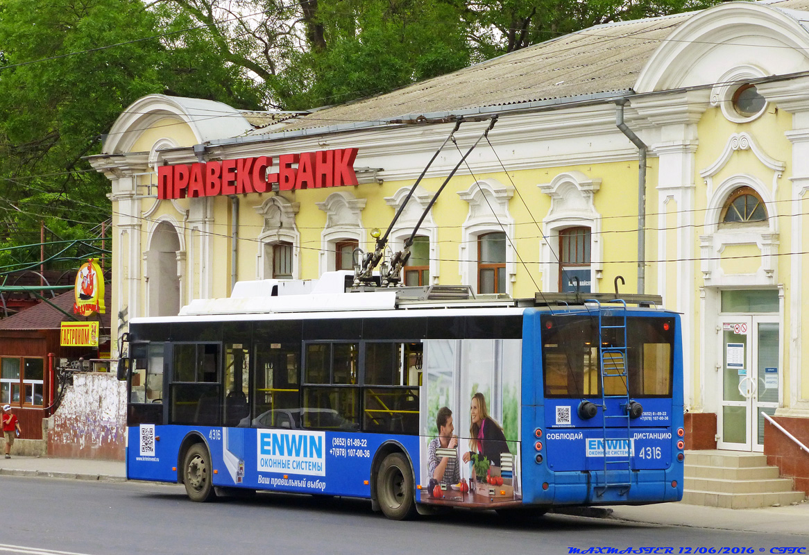Crimean trolleybus, Bogdan T70110 # 4316