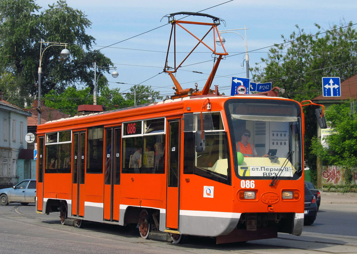 Пермь, 71-619К № 086 — Фото — Городской электротранспорт