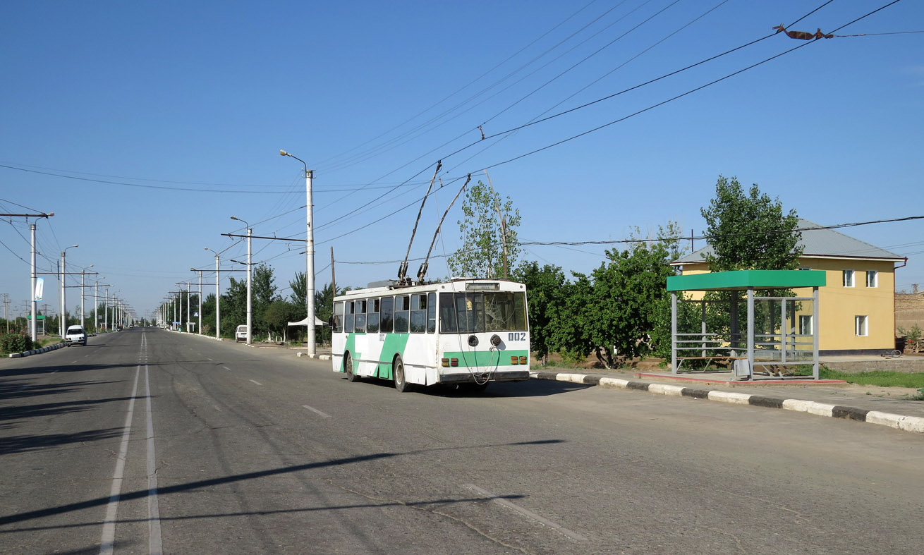 Ургенч, Škoda 14Tr13/6 № 002; Ургенч — 04.06.2016 — Покатушки на троллейбусе Škoda 14Tr