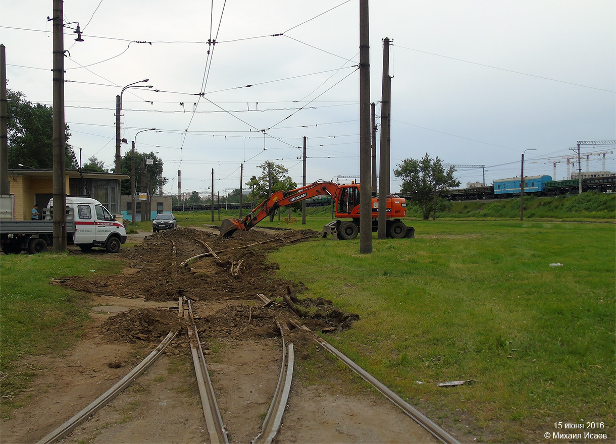 Saint-Pétersbourg — Terminal stations; Saint-Pétersbourg — Tram lines construction