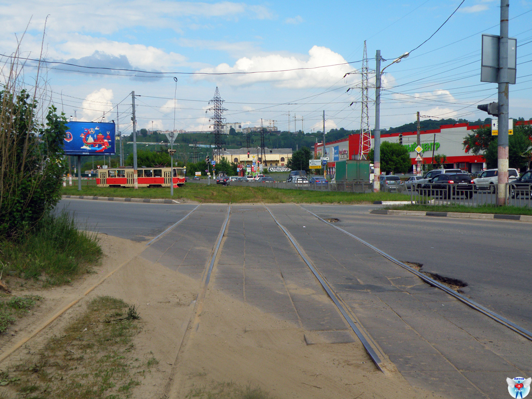 Nižni Novgorod — Transportation of tramway circle to Comsomolsky Square