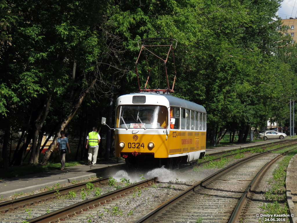 Москва, Tatra T3SU № 0324