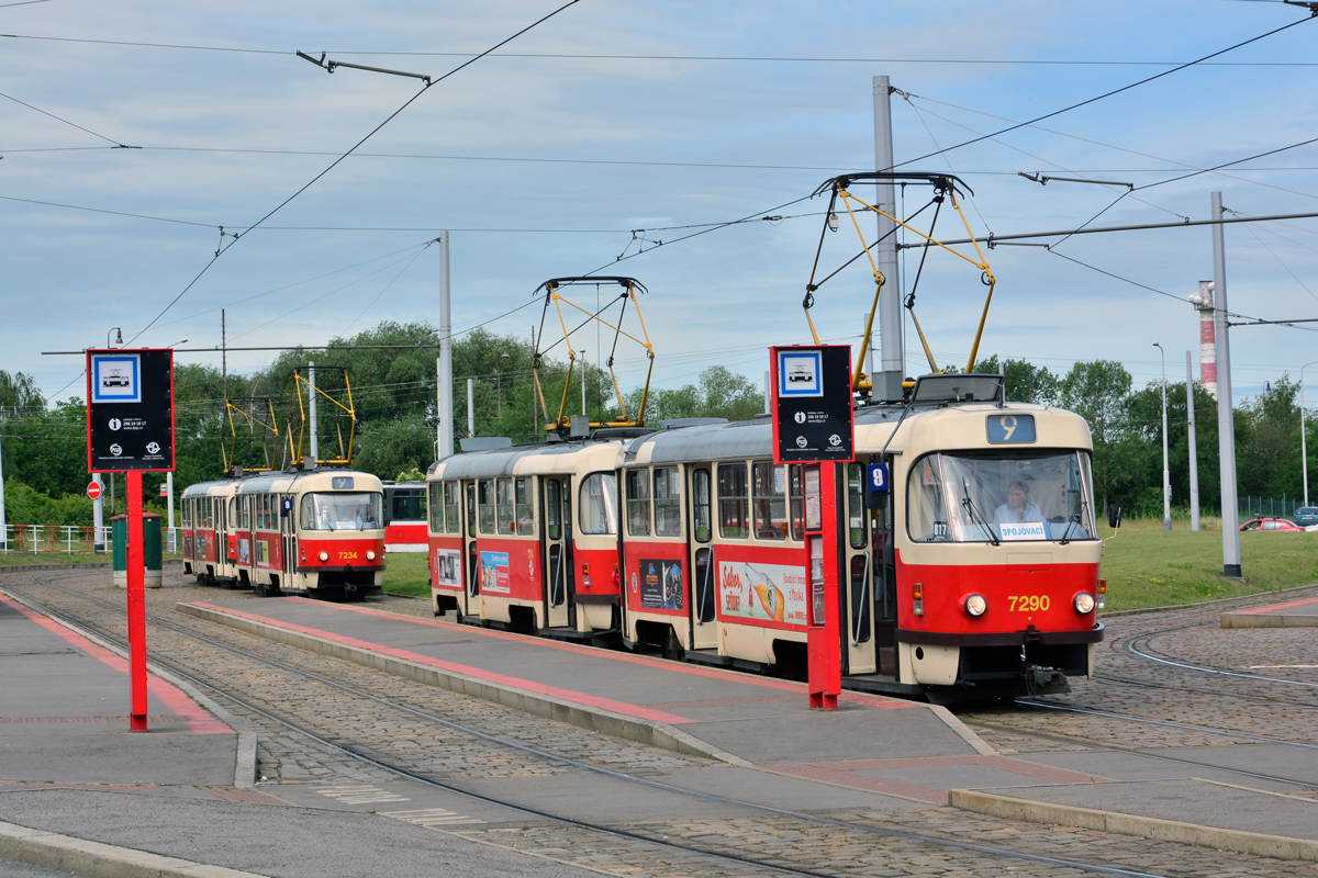 Прага, Tatra T3SUCS № 7290; Прага, Tatra T3SUCS № 7234