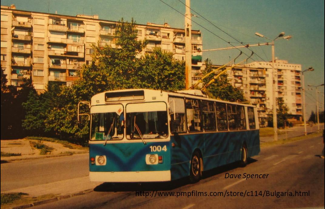 Хасково, ЗиУ-682В1УБ № 1004; Хасково — Разные фотографии; Хасково — Троллейбусы  ЗиУ-682В1А