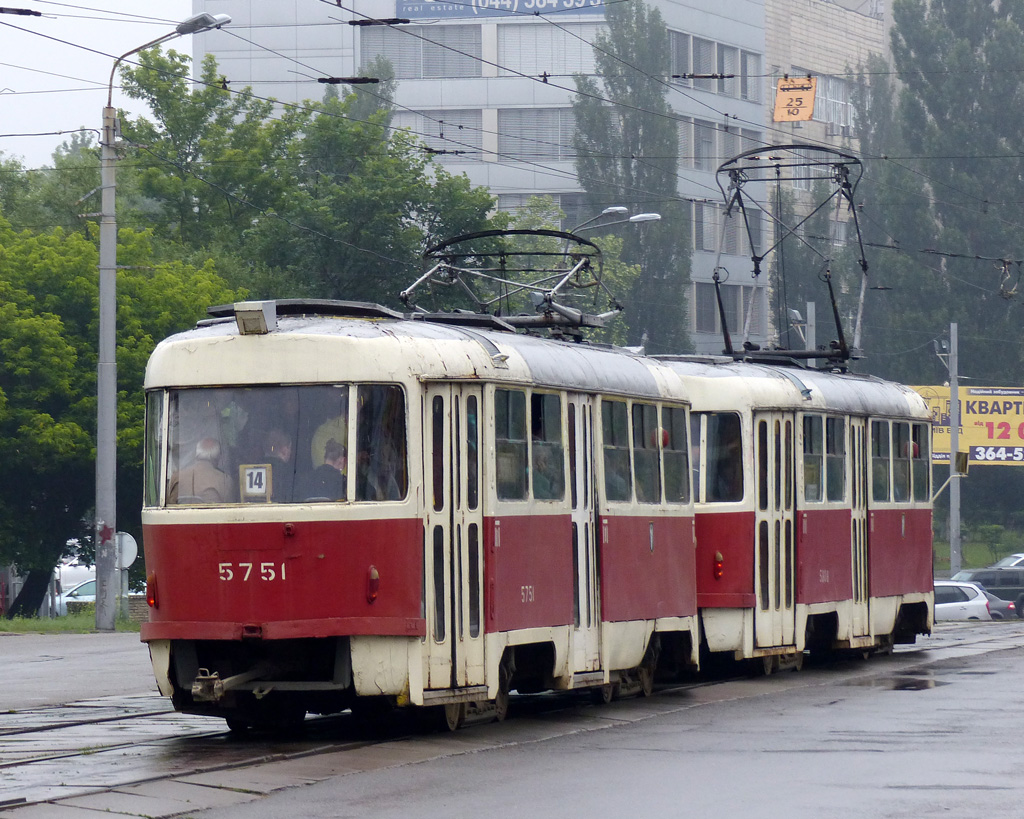Киев, Tatra T3SU № 5751