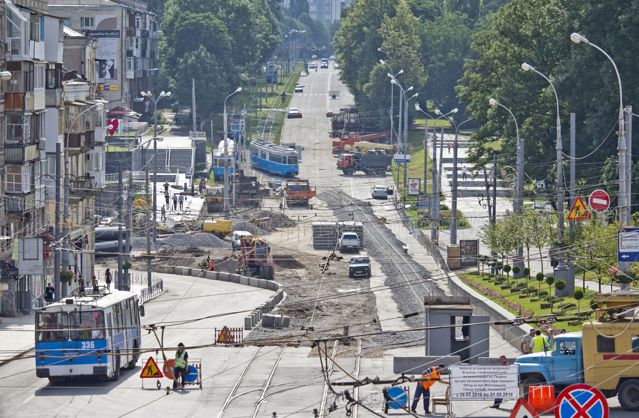 Vinnytsia — Reconstruction of the tram line on Gagarin square