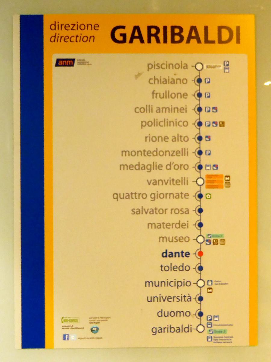 Napoli — Line 1 (Collinare) [ANM]; Napoli — Maps