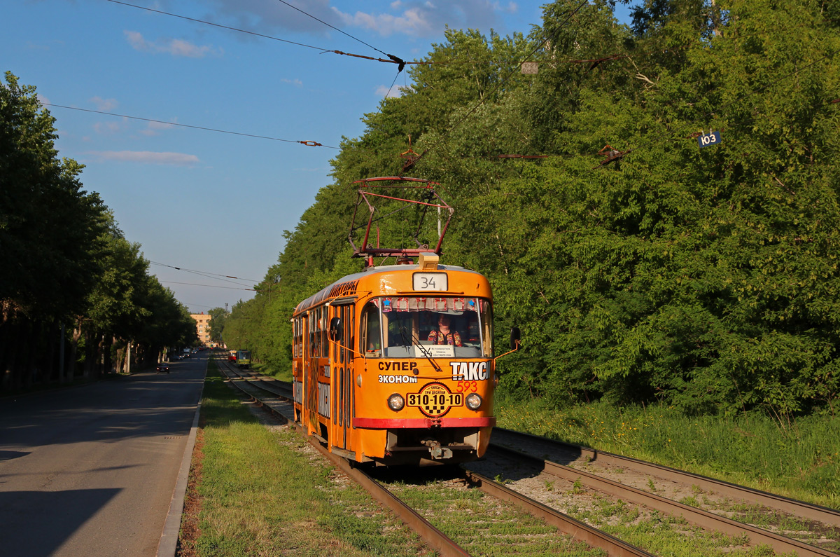 Jekatěrinburg, Tatra T3SU č. 593