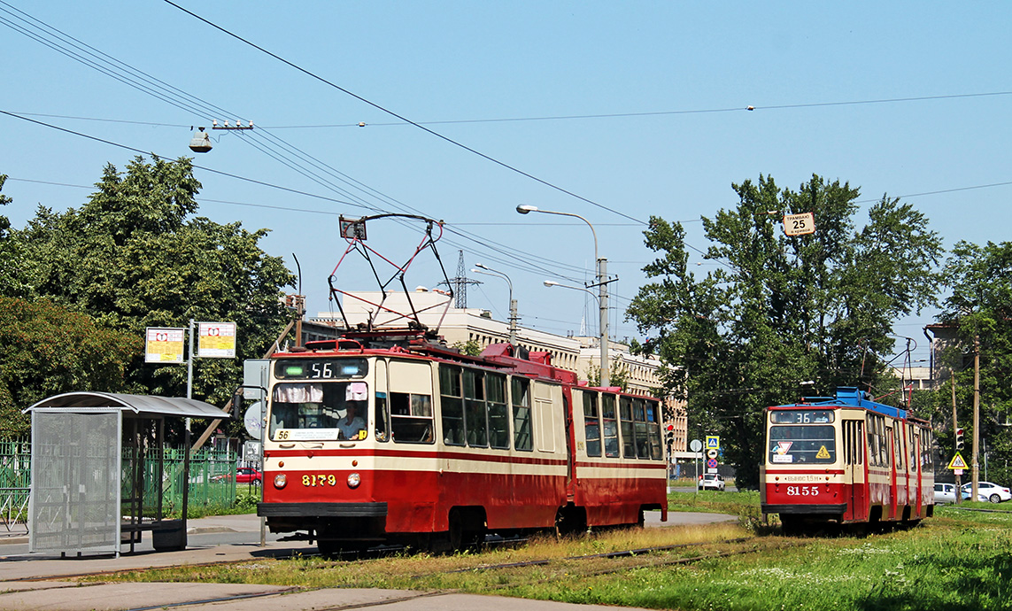 Санкт-Петербург, ЛВС-86К № 8179; Санкт-Петербург, ЛВС-86К № 8155