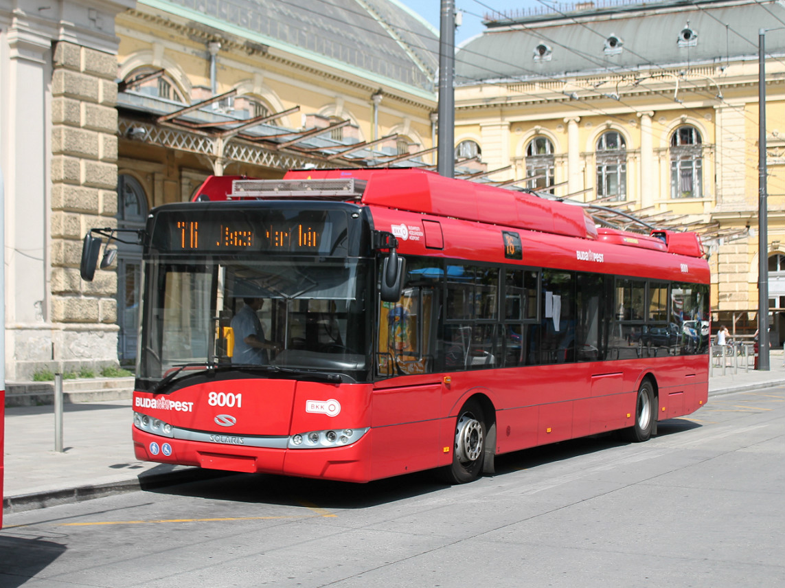 Budapest, Solaris Trollino III 12 Škoda Nr. 8001