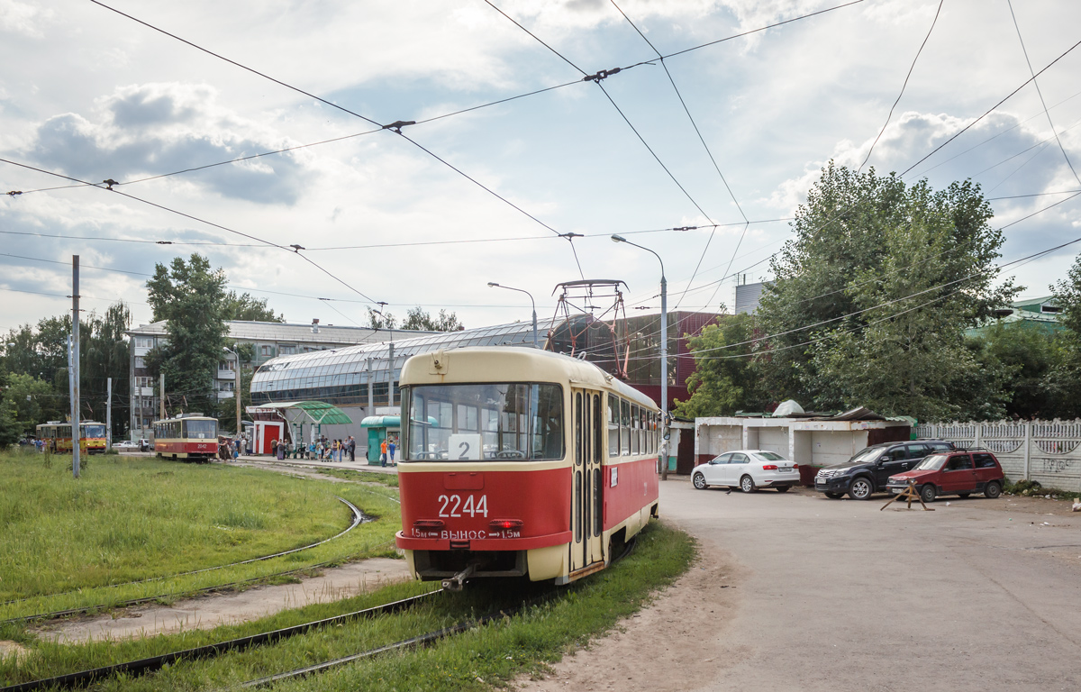 Iževska, Tatra T3SU (2-door) № 2244