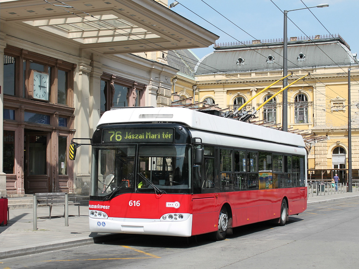 Budapešť, Solaris Trollino II 12 Ganz-Škoda B č. 616
