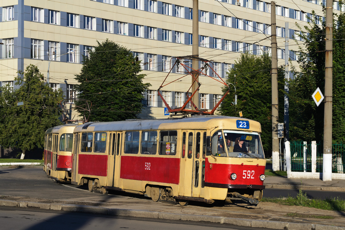 Харьков, Tatra T3SU № 592