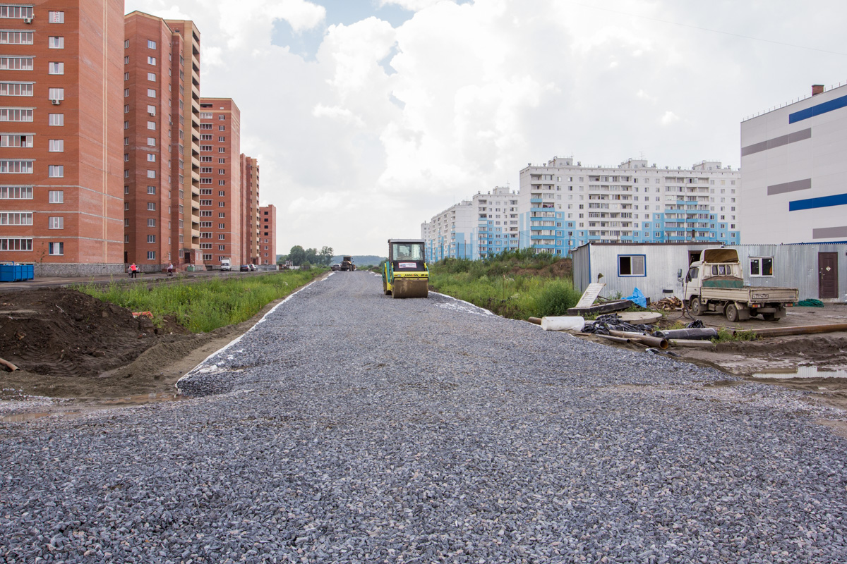 Novosibirsk — Construction of the new tramline to Chistaya Sloboda