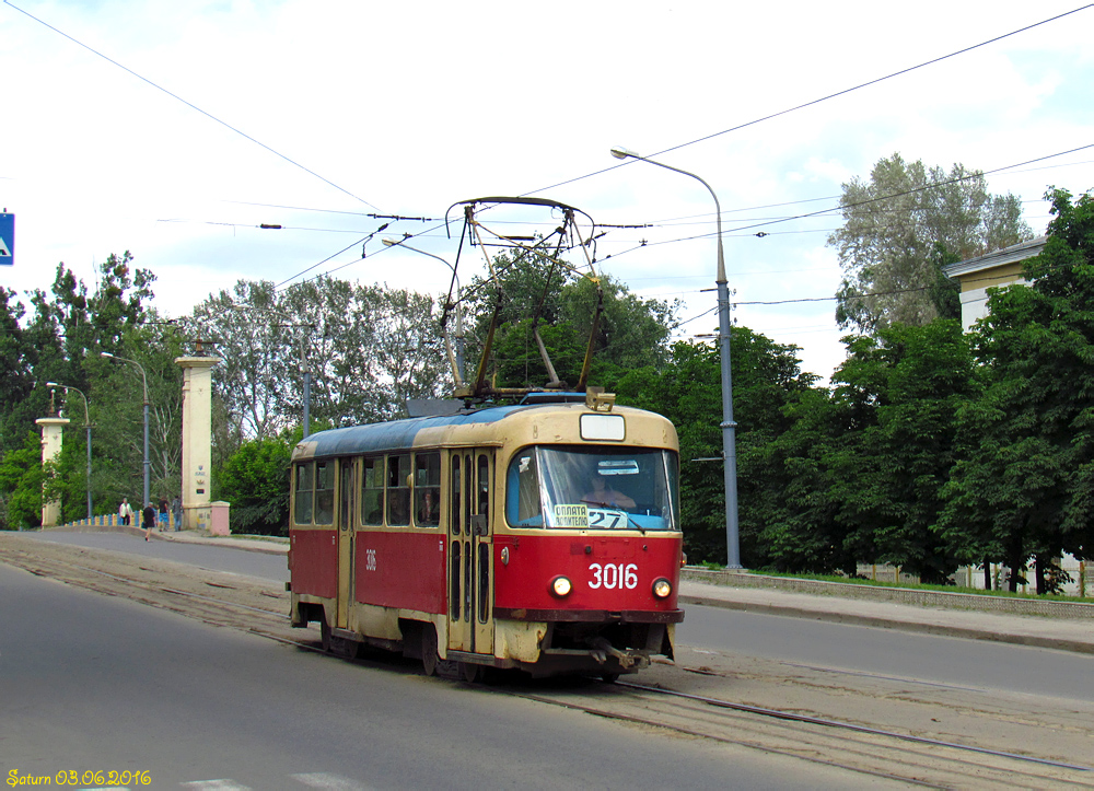 Харков, Tatra T3SU № 3016