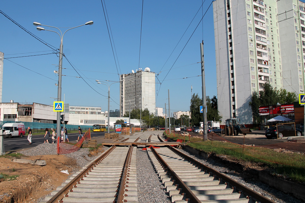 Moszkva — Construction and repairs; Moszkva — Trам lines: North-Western Administrative District