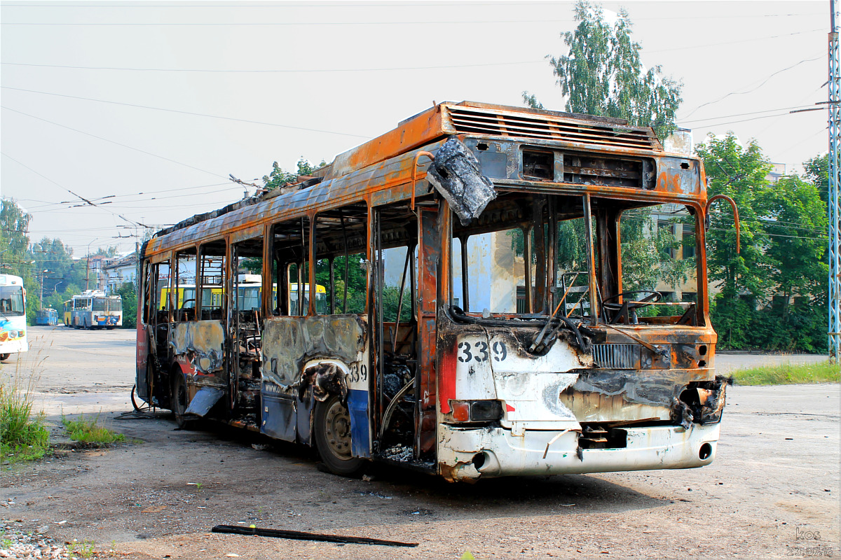 Петрозаводск, ЛиАЗ-5280 (ВЗТМ) № 339; Петрозаводск — Происшествия