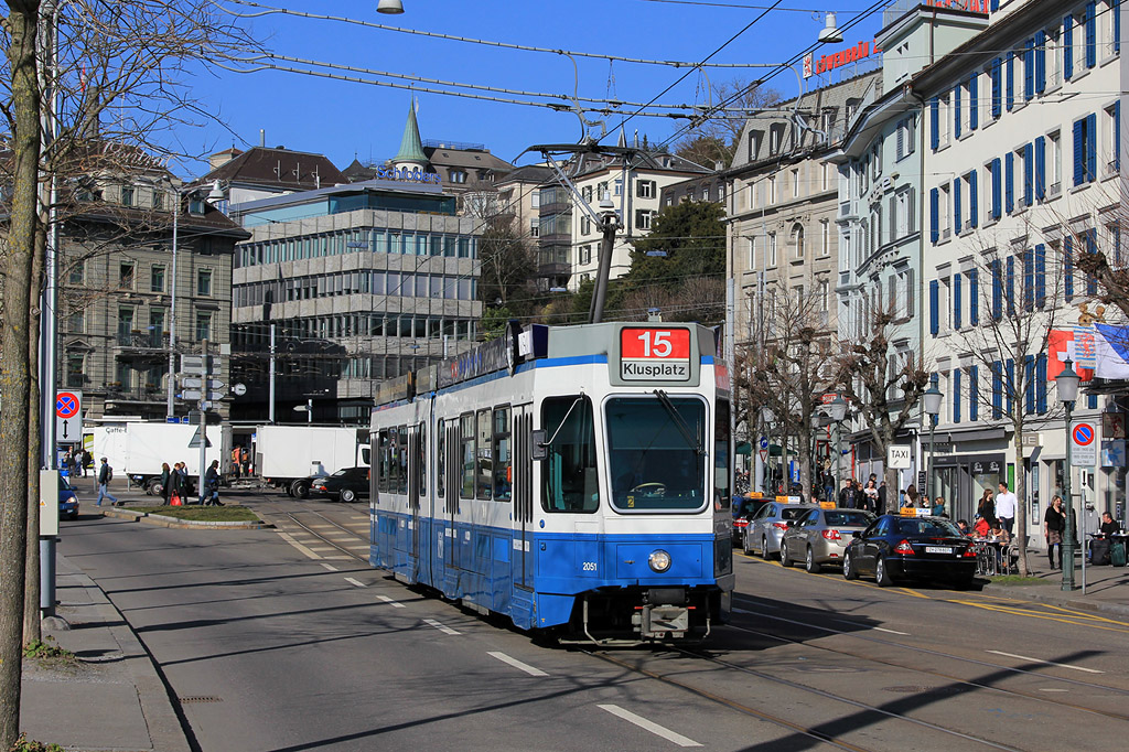 Цюрих, SWP/SIG/BBC Be 4/6 "Tram 2000" № 2051