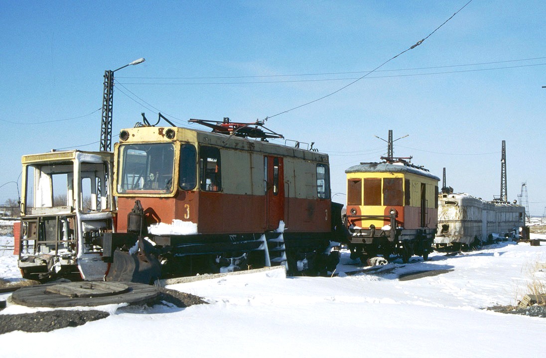 Karaganda, GS-4 № 3; Karaganda, RGS-2 № 2; Karaganda — Old photos (up to 2000 year); Karaganda — Visit of transport enthusiasts 21.04.1998
