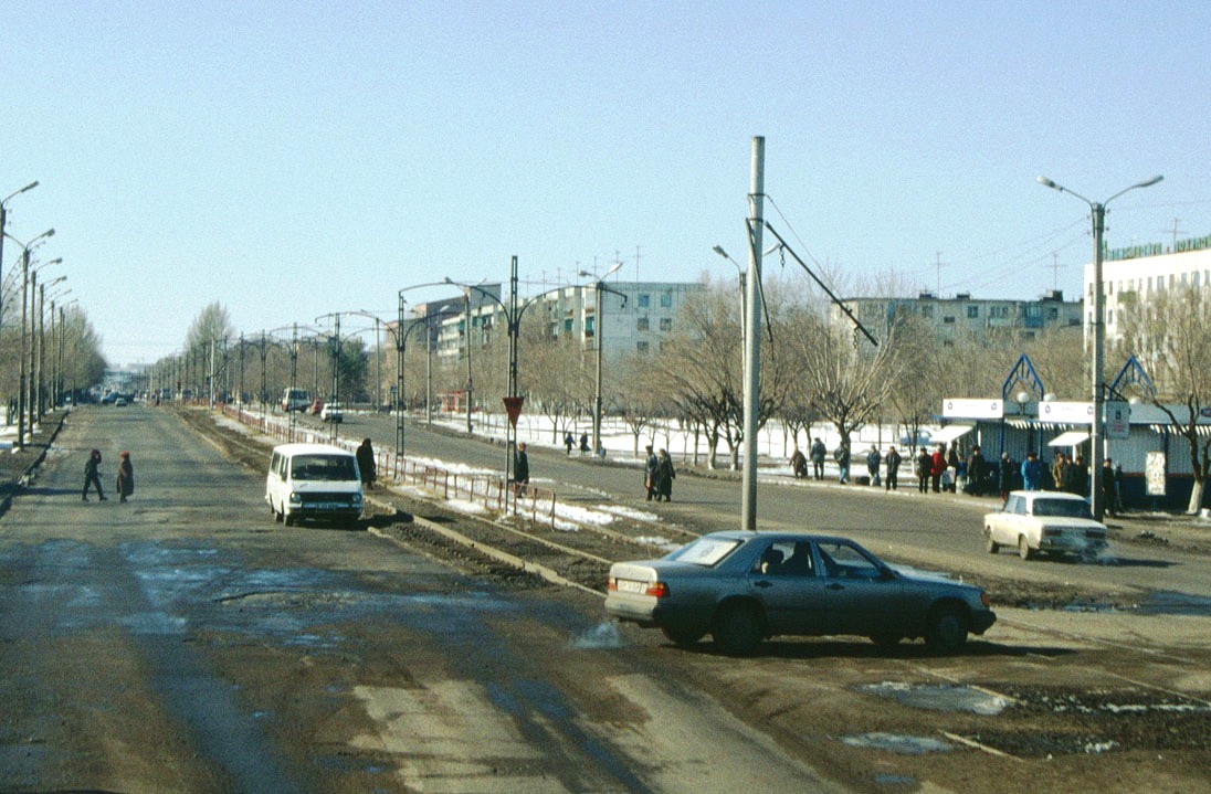 Караганда — Визит делегации транспортников 21.04.1998; Караганда — Старые фотографии (до 2000 г.); Караганда — Трамвайные линии