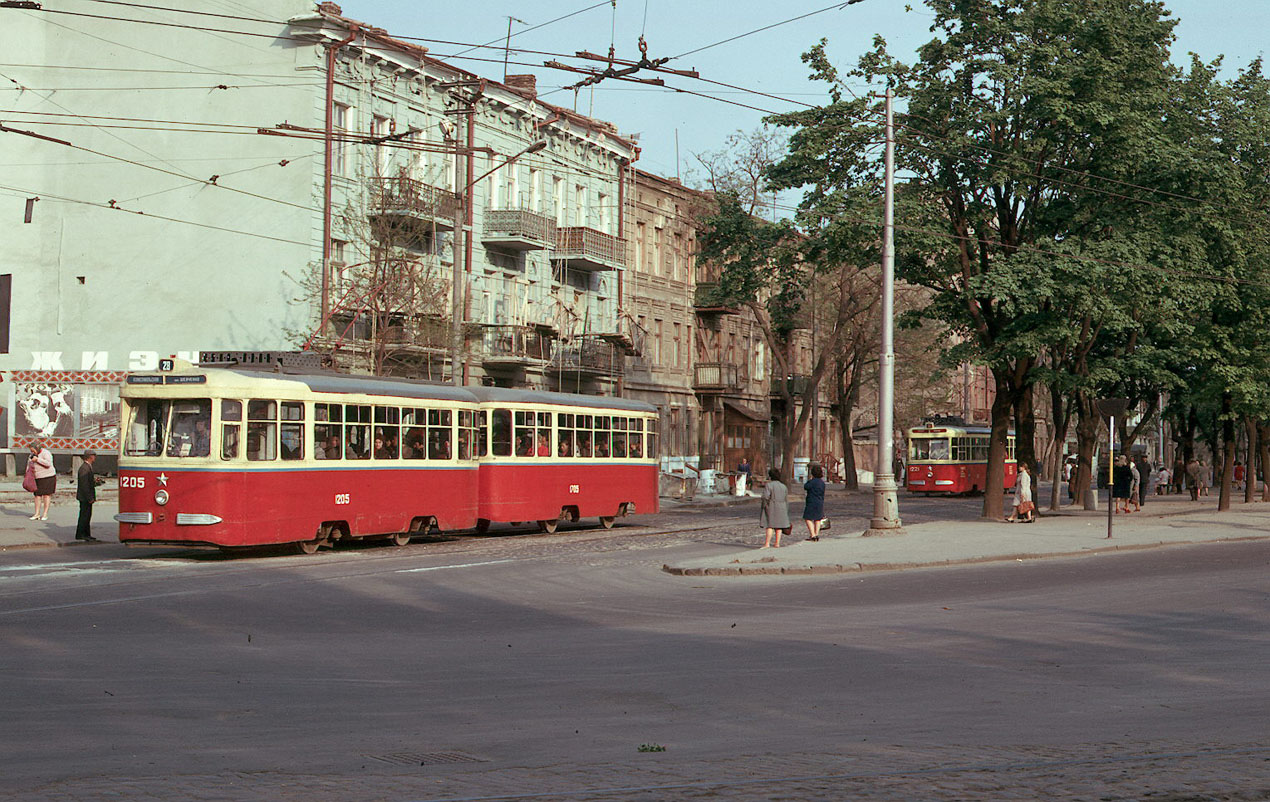 Одесса, КТМ-2 № 1205; Одесса, КТП-2 № 1705; Одесса — Исторические фотографии: трамвай