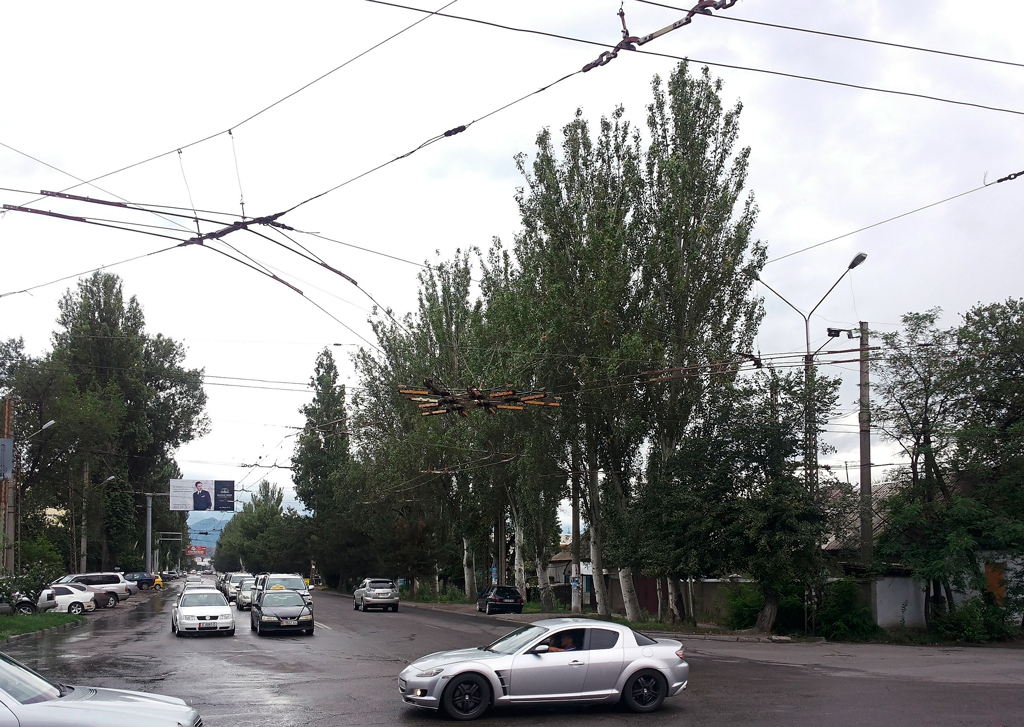 Biškek — Catenary; Biškek — The construction of trolley lines