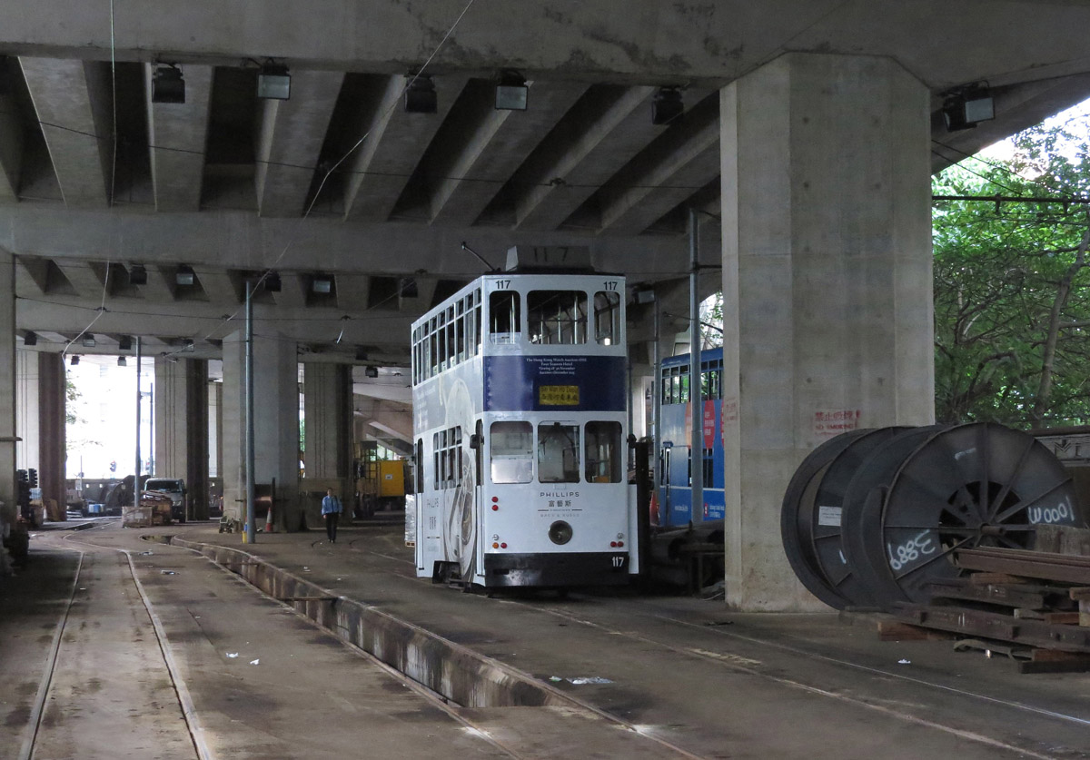 Hong Kong, Hong Kong Tramways VI Nr. 117; Hong Kong — Hong Kong Tramways — Tram Lines and Infrustructure