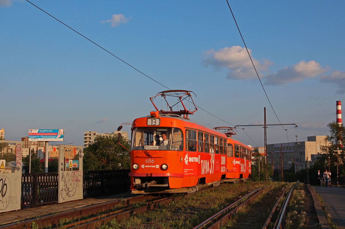 Jekatěrinburg, Tatra T3SU č. 686