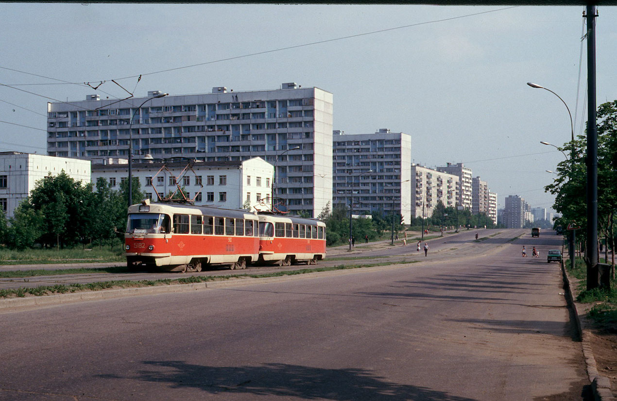 Moskwa, Tatra T3SU Nr 5182; Moskwa — Historical photos — Tramway and Trolleybus (1946-1991)