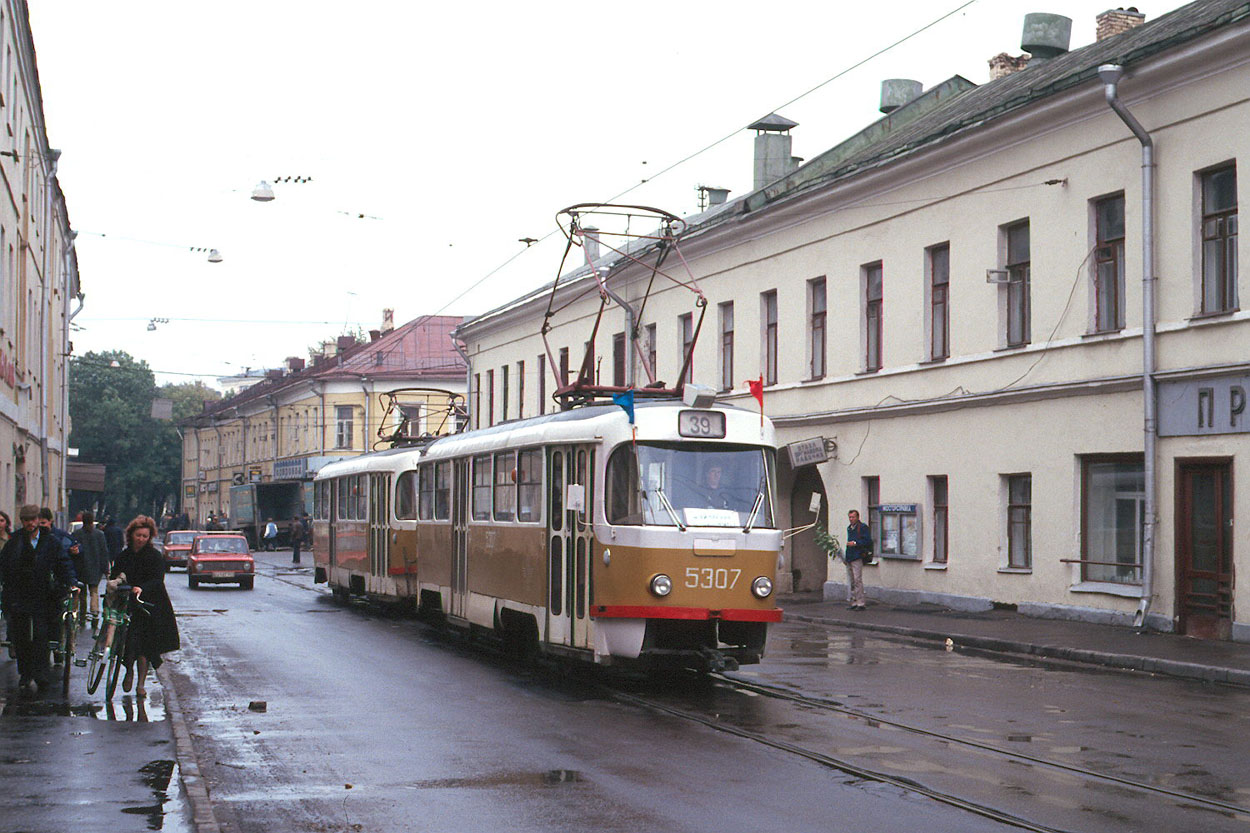 Москва, Tatra T3SU № 5307; Москва — Исторические фотографии — Трамвай и Троллейбус (1946-1991)