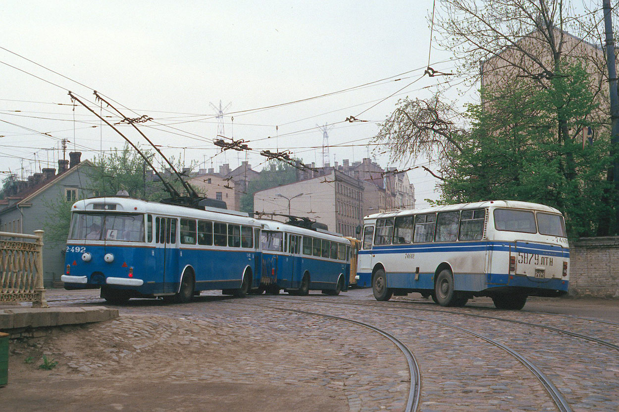 Рига, Škoda 9Tr24 № 2-492; Рига — Старые фотографии