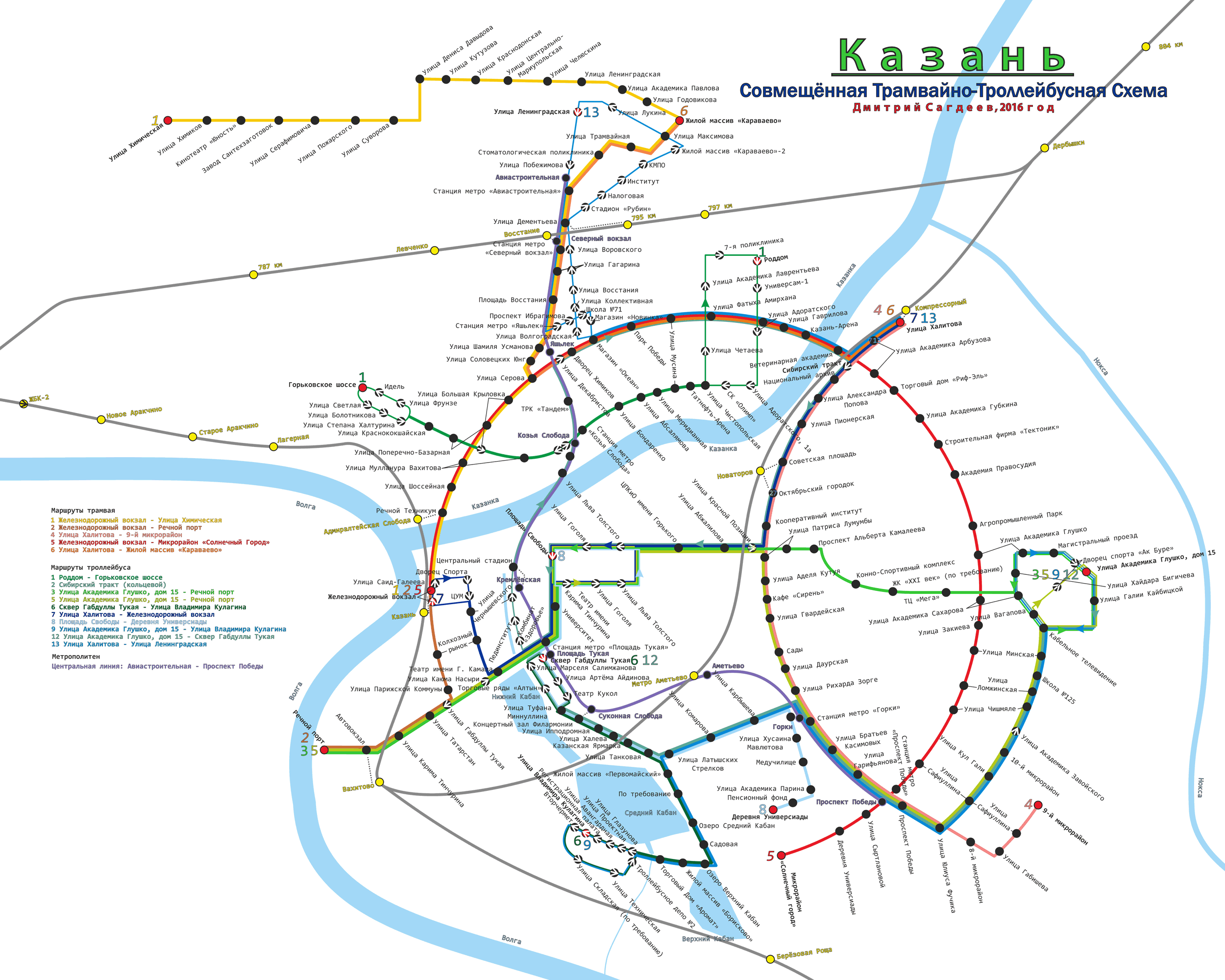 Казань — Схемы