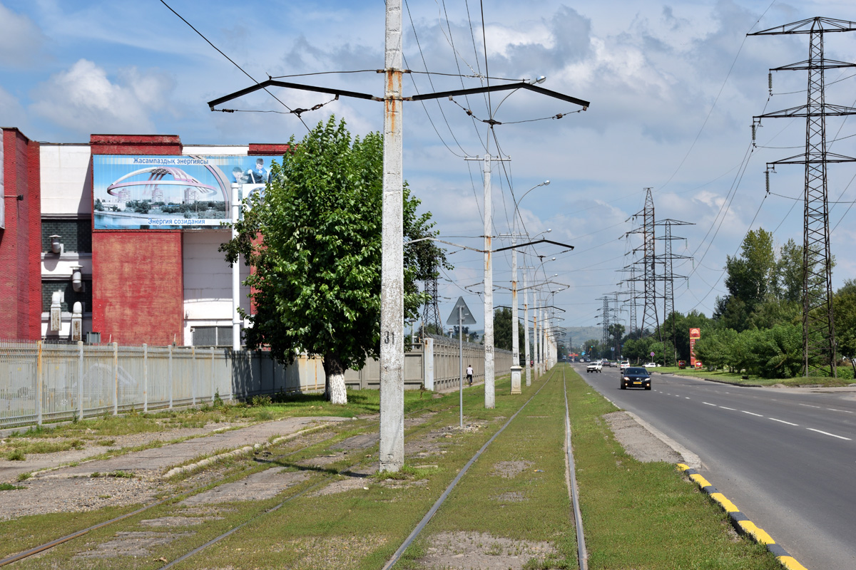 Oskemenas — Tramway lines and infrastructure