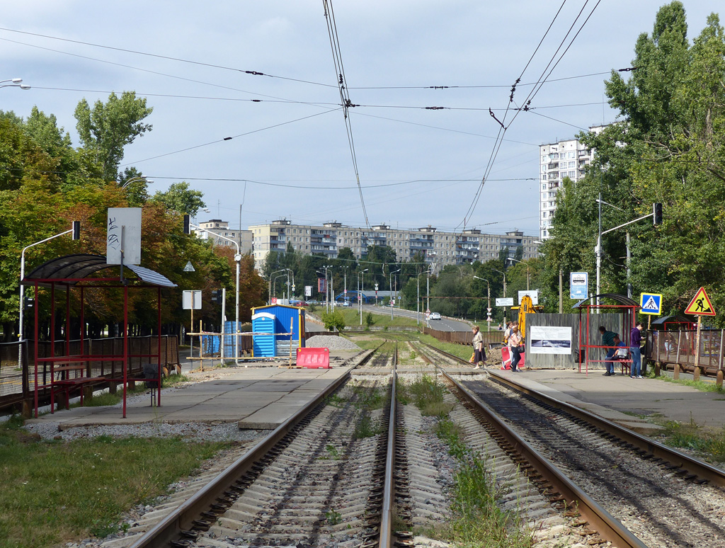 Kijów — Reconstruction of rapid tramway line: non-rapid section; Kijów — Tramway lines: Rapid line