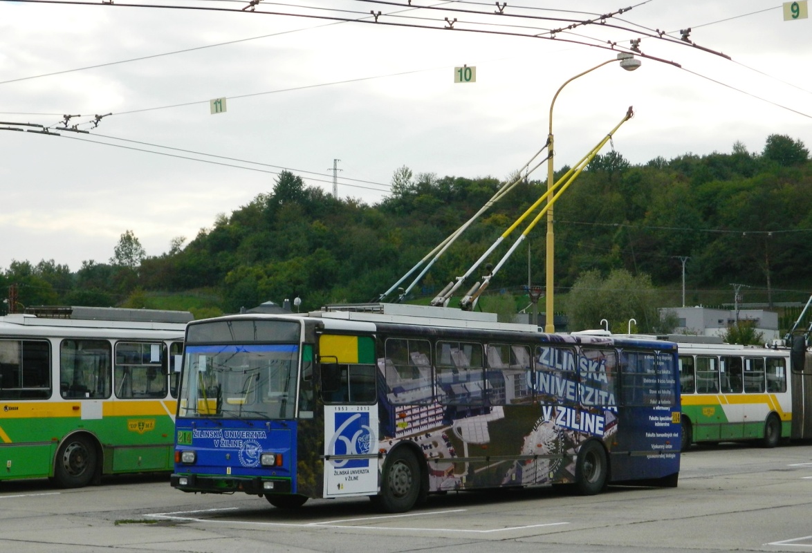 Жилина, Škoda 14Tr14/7 № 214; Жилина — День открытых дверей в депо (21.09.2013)