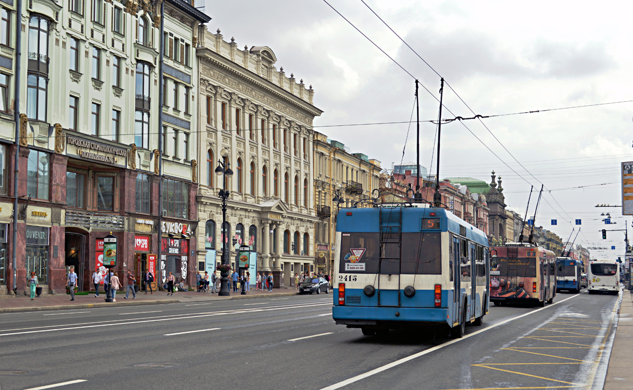 Saint-Petersburg, BKM 321 # 2415; Saint-Petersburg — Trolleybus lines and infrastructure