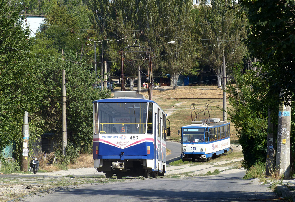 Zaporižžia, Tatra-Yug T6B5 č. 463; Zaporižžia, Tatra T6B5SU č. 449