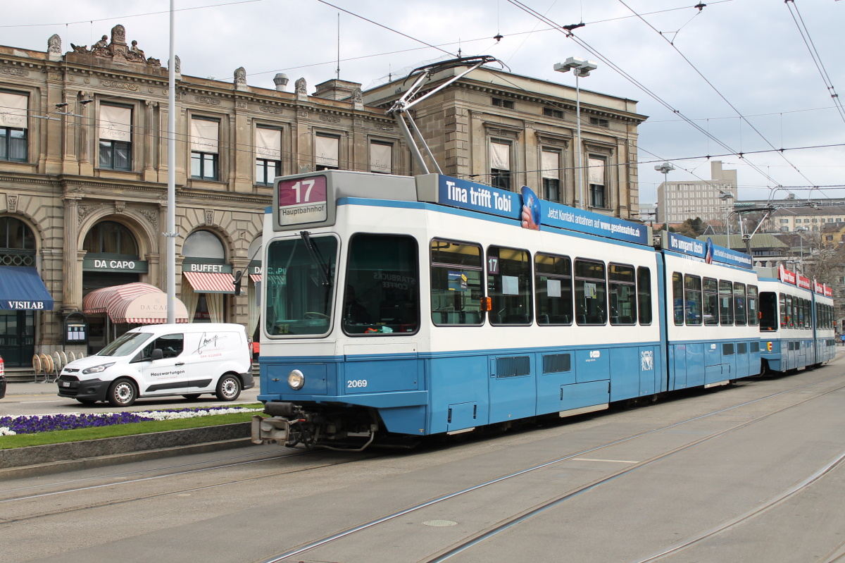 Цюрих, SWP/SIG/BBC Be 4/6 "Tram 2000" № 2069