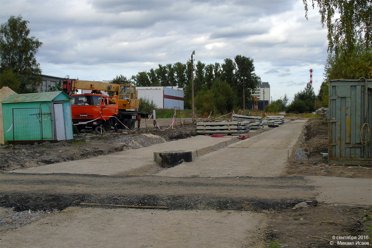 Szentpétervár — Tram lines construction