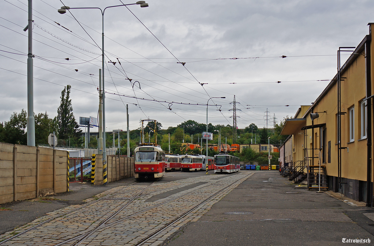 Прага, Tatra T3R.P № 8556; Прага — Трамвайные депо