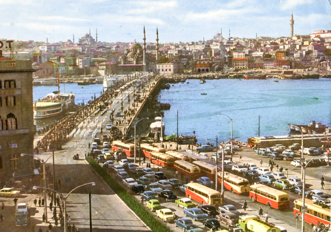 Стамбул — Исторические фотографии — Троллейбус (1961-1984)