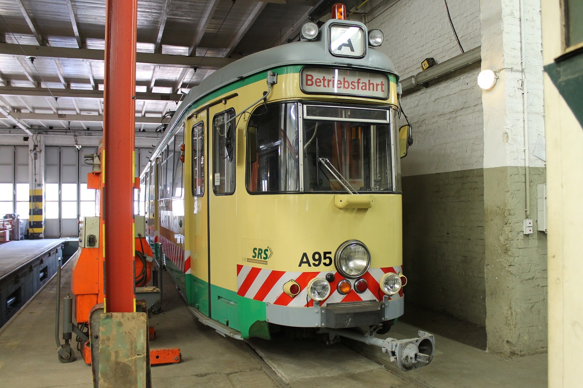 Schöneiche - Rüdersdorf, Duewag GT6ZR N°. A95; Schöneiche - Rüdersdorf — Anniversary: 50 years of historic tramcar No. 73 (10.09.2016) • Jubiläum: 50 Jahre historischer Triebwagen Nr. 73 (10.09.2016)