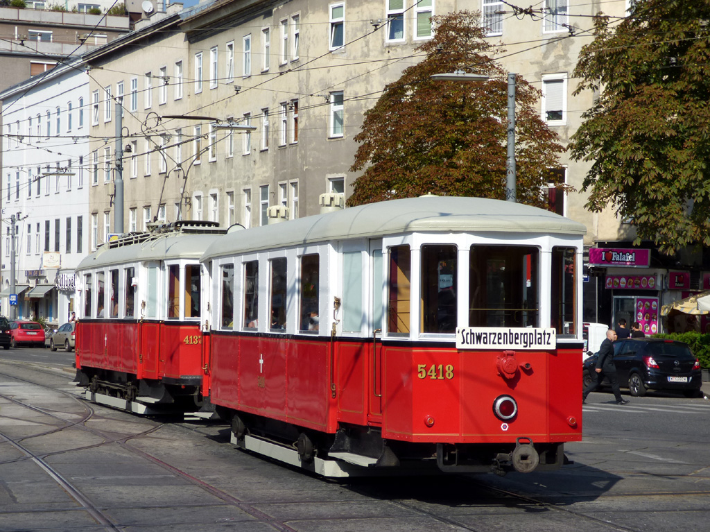Вена, HW Type  m3(aw) № 5418; Вена — Tramwaytag 2016
