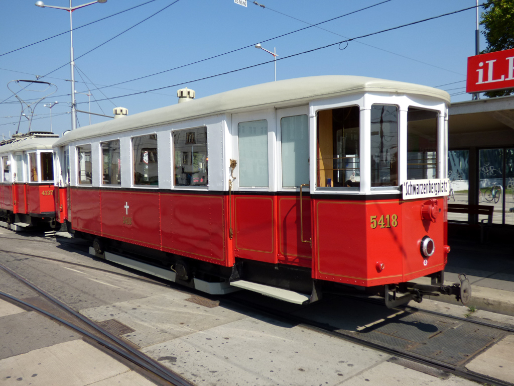 Вена, HW Type  m3(aw) № 5418; Вена — Tramwaytag 2016