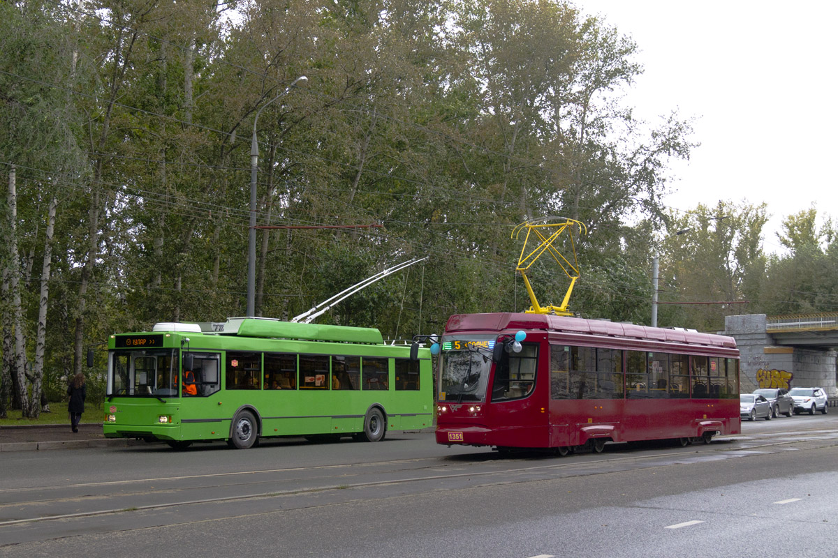 Казань, Тролза-5275.03 «Оптима» № 2345; Казань, 71-623-02.02 № 1351; Казань — Новые трамваи; Казань — Новые троллейбусы; Казань — Презентации нового подвижного состава