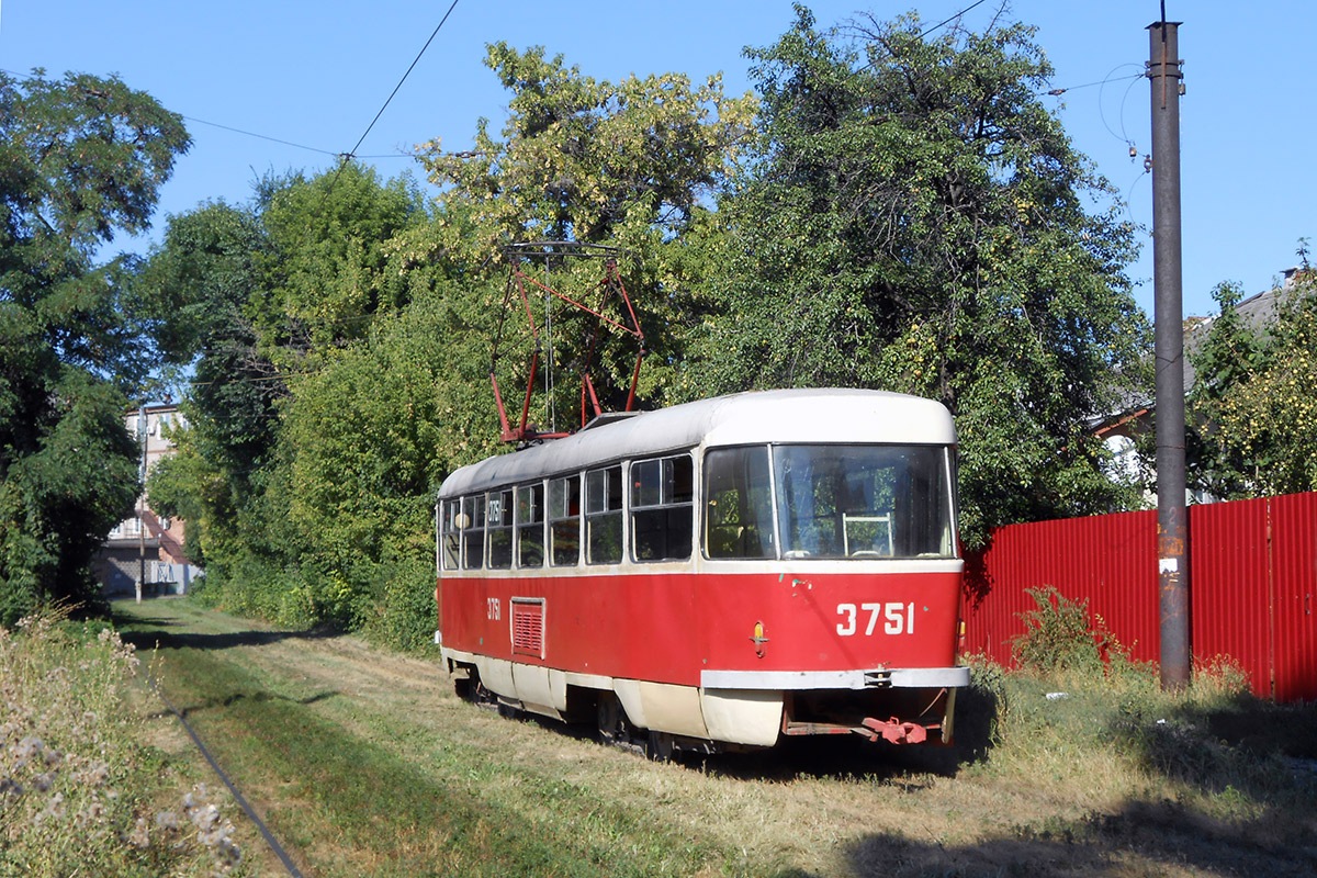 Донецк, Tatra T3SU (двухдверная) № 3751