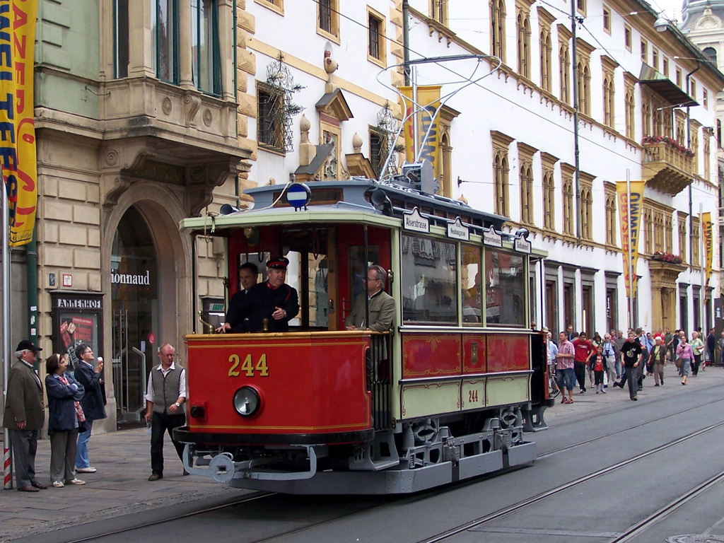 Вена, Graz Type D № 244; Грац — 130 лет трамвая в Граце